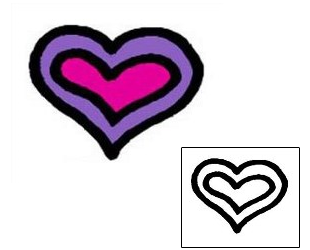 Heart Tattoo For Women tattoo | AAF-03309
