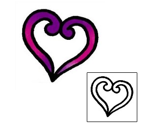 Heart Tattoo For Women tattoo | AAF-03358