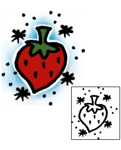 Strawberry Tattoo For Women tattoo | AAF-03402