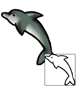 Dolphin Tattoo Marine Life tattoo | AAF-03427