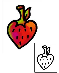 Strawberry Tattoo For Women tattoo | AAF-03429