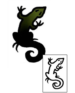 Lizard Tattoo Specific Body Parts tattoo | AAF-03543