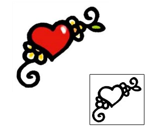 Heart Tattoo For Women tattoo | AAF-03571