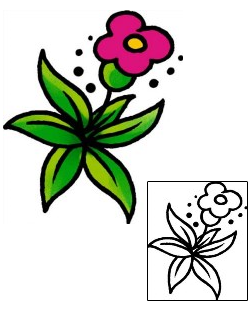 Flower Tattoo Plant Life tattoo | AAF-03620