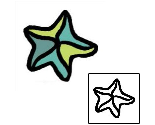 Starfish Tattoo Specific Body Parts tattoo | AAF-03640