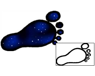 Footprint Tattoo Astronomy tattoo | AAF-03876