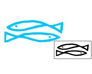 Pisces Tattoo Marine Life tattoo | AAF-04014