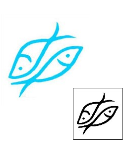 Pisces Tattoo Marine Life tattoo | AAF-04015