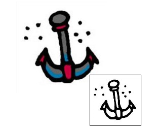 Anchor Tattoo Specific Body Parts tattoo | AAF-04035