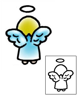 Angel Tattoo Religious & Spiritual tattoo | AAF-04044