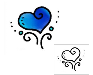Heart Tattoo For Women tattoo | AAF-04132