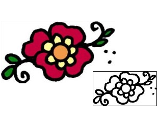 Flower Tattoo Plant Life tattoo | AAF-04147
