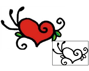 Heart Tattoo For Women tattoo | AAF-04149