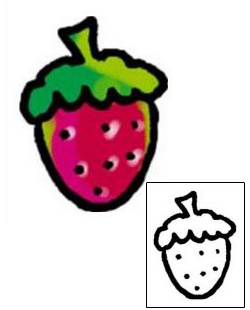 Strawberry Tattoo For Women tattoo | AAF-04191