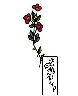 Flower Tattoo Plant Life tattoo | AAF-05214