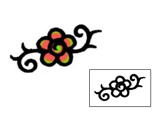 Flower Tattoo Plant Life tattoo | AAF-05338