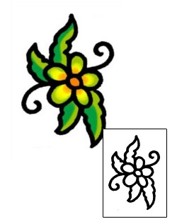 Flower Tattoo Plant Life tattoo | AAF-05407