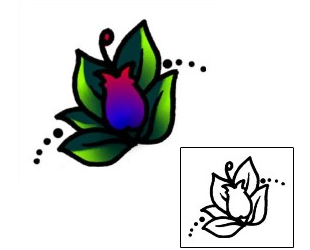 Flower Tattoo Specific Body Parts tattoo | AAF-05429