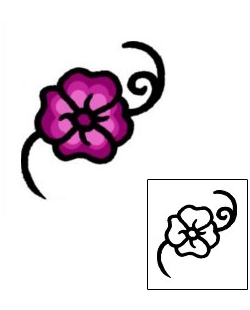Flower Tattoo Specific Body Parts tattoo | AAF-05443