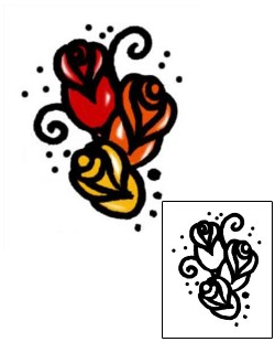 Flower Tattoo Specific Body Parts tattoo | AAF-05462