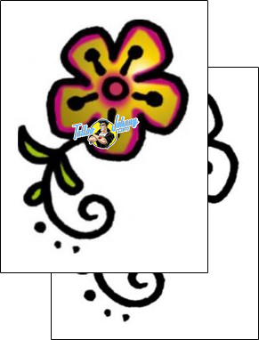Flower Tattoo plant-life-flowers-tattoos-andrea-ale-aaf-05463
