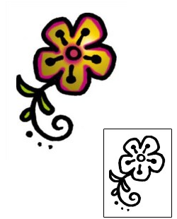 Flower Tattoo Specific Body Parts tattoo | AAF-05463