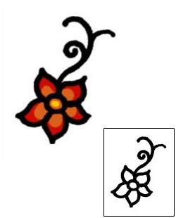 Flower Tattoo Specific Body Parts tattoo | AAF-05469