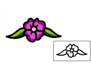 Flower Tattoo Specific Body Parts tattoo | AAF-05477