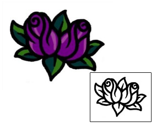 Flower Tattoo Specific Body Parts tattoo | AAF-05486