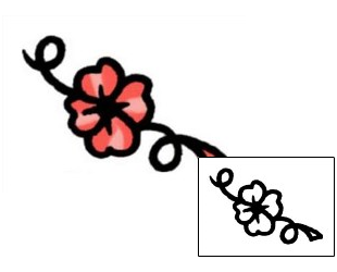 Flower Tattoo Specific Body Parts tattoo | AAF-05502