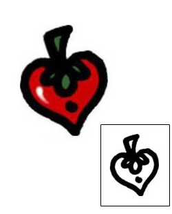 Strawberry Tattoo For Women tattoo | AAF-05709