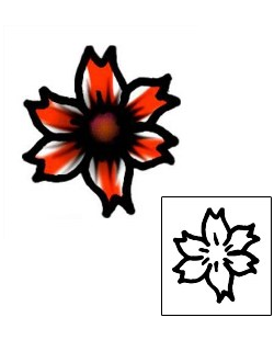 Flower Tattoo Specific Body Parts tattoo | AAF-05747