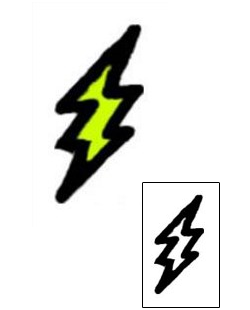 Picture of Little Green Lightning Tattoo