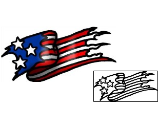 USA Tattoo Specific Body Parts tattoo | AAF-07018