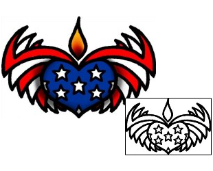 Patriotic Tattoo For Women tattoo | AAF-07021