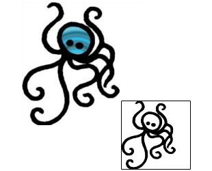 Octopus Tattoo Specific Body Parts tattoo | AAF-07068