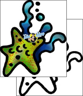 Sea Creature Tattoo marine-life-starfish-tattoos-andrea-ale-aaf-07074