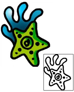 Starfish Tattoo Specific Body Parts tattoo | AAF-07093