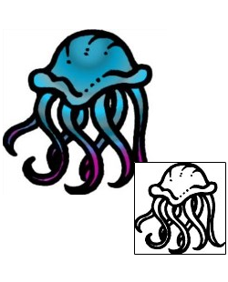 Jellyfish Tattoo Marine Life tattoo | AAF-07100