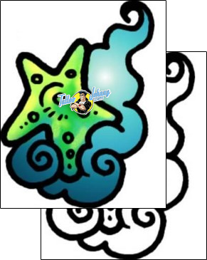 Sea Creature Tattoo marine-life-starfish-tattoos-andrea-ale-aaf-07124