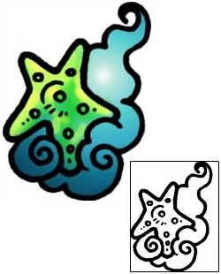 Starfish Tattoo Specific Body Parts tattoo | AAF-07124