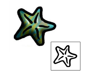 Starfish Tattoo Specific Body Parts tattoo | AAF-07141