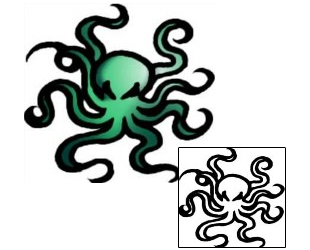 Octopus Tattoo Specific Body Parts tattoo | AAF-07142