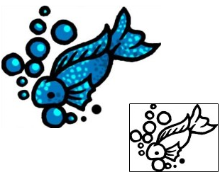 Fish Tattoo Marine Life tattoo | AAF-07148