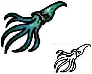 Sea Creature Tattoo Marine Life tattoo | AAF-07156