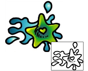 Starfish Tattoo Specific Body Parts tattoo | AAF-07169
