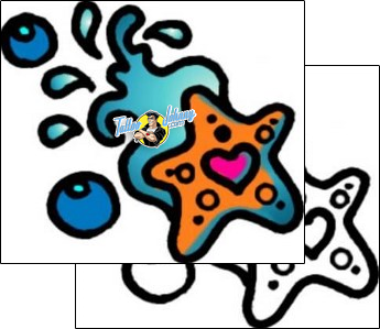 Sea Creature Tattoo marine-life-starfish-tattoos-andrea-ale-aaf-07172