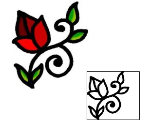 Flower Tattoo Plant Life tattoo | AAF-07229