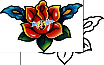 Flower Tattoo plant-life-flowers-tattoos-andrea-ale-aaf-07231