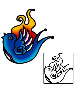 Fire – Flames Tattoo For Women tattoo | AAF-07282